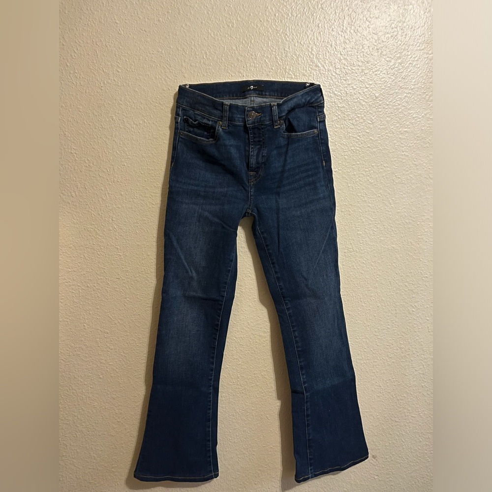 7 For All Mankind Tailorless Boot Cut in Dark Blue